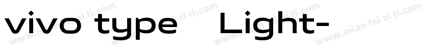 vivo type 简 Light字体转换